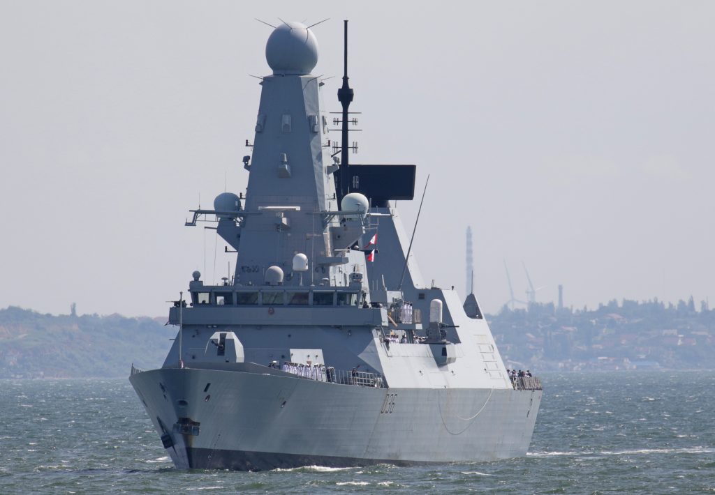 British warship challenges Russian claims to Crimea