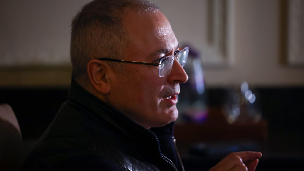 Peace in Europe ‘will not exist’ as long as Putin is in power, says Mikhail Khodorkovsky