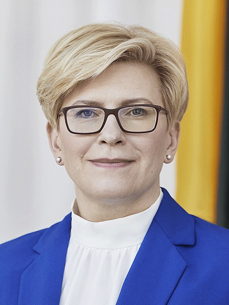 Photo of the Prime Minister of Lithuania Ingrida Simonyte