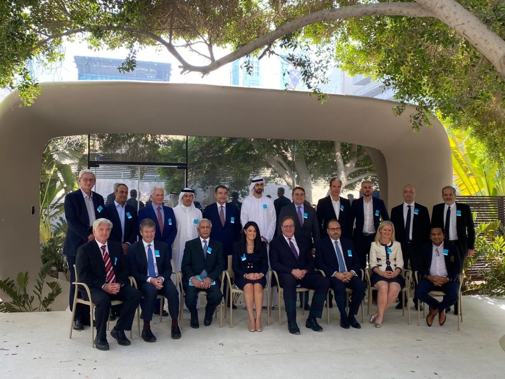 Group of people outside posing for a picture