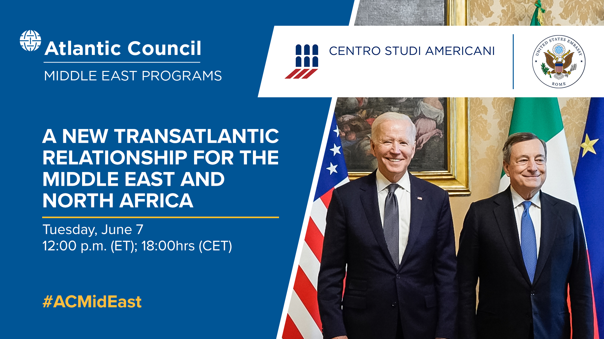 A new transatlantic relationship for the Middle East and North Africa