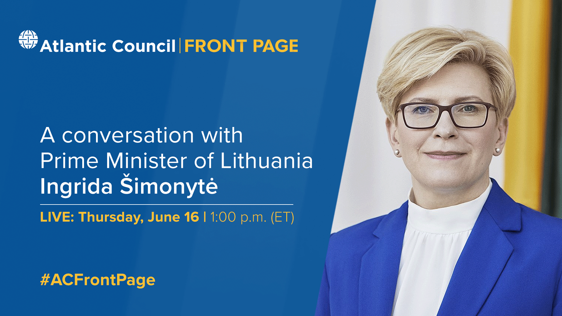 Pokalbis su Lietuvos ministre pirmininke Ingrida Simonetti