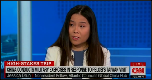 Drun joins Jim Sciutto on CNN to discuss Speaker Pelosi’s trip to Taiwan