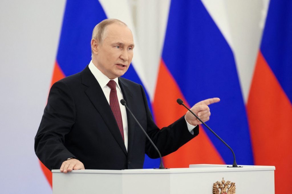 Putin denounces imperialism while annexing large swathes of Ukraine