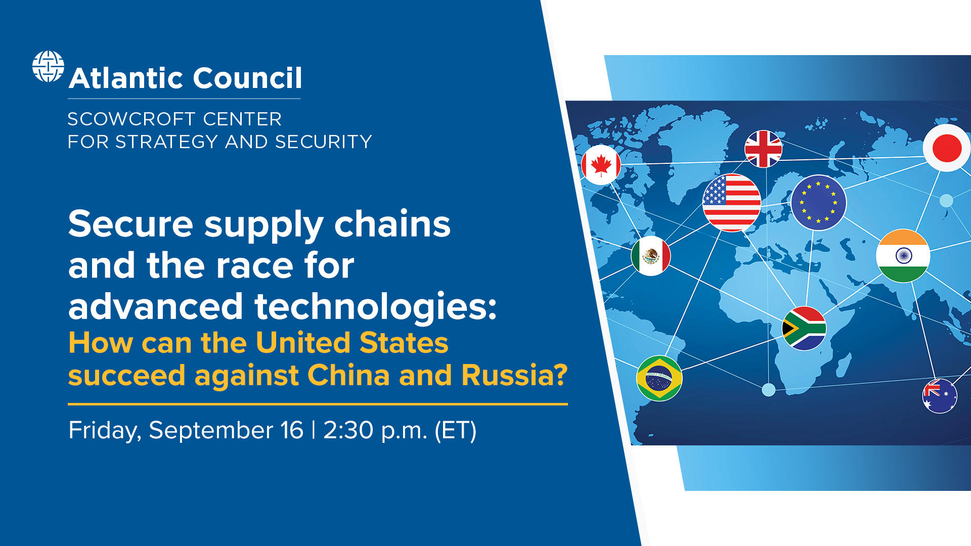 POSTPONED - Secure supply chains and the race for advanced technologies ...