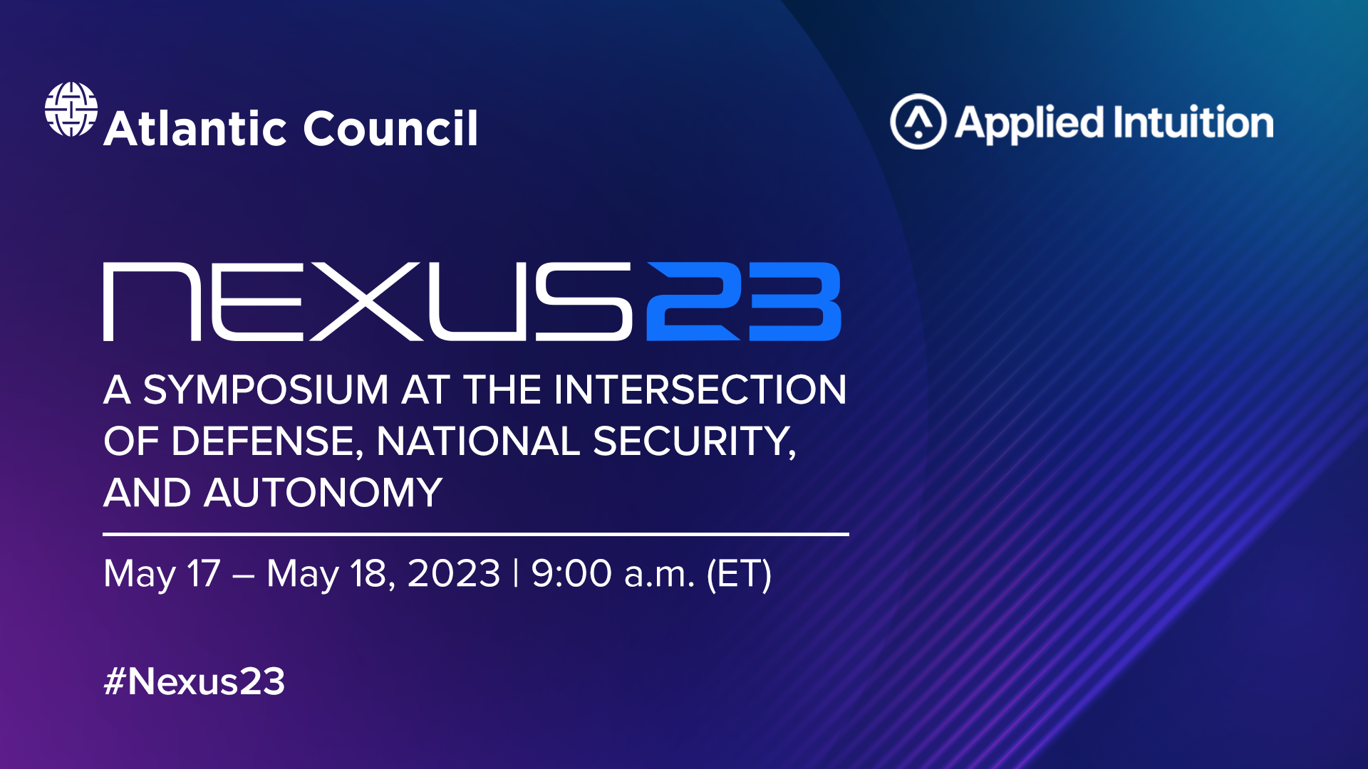 NEXUS 23 A symposium at the intersection of defense, national security