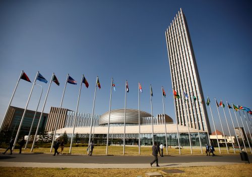 A general view shows the headquarters of the African Union (AU) building in Ethiopia's capital Addis Ababa, January 29, 2017. REUTERS/Tiksa Negeri