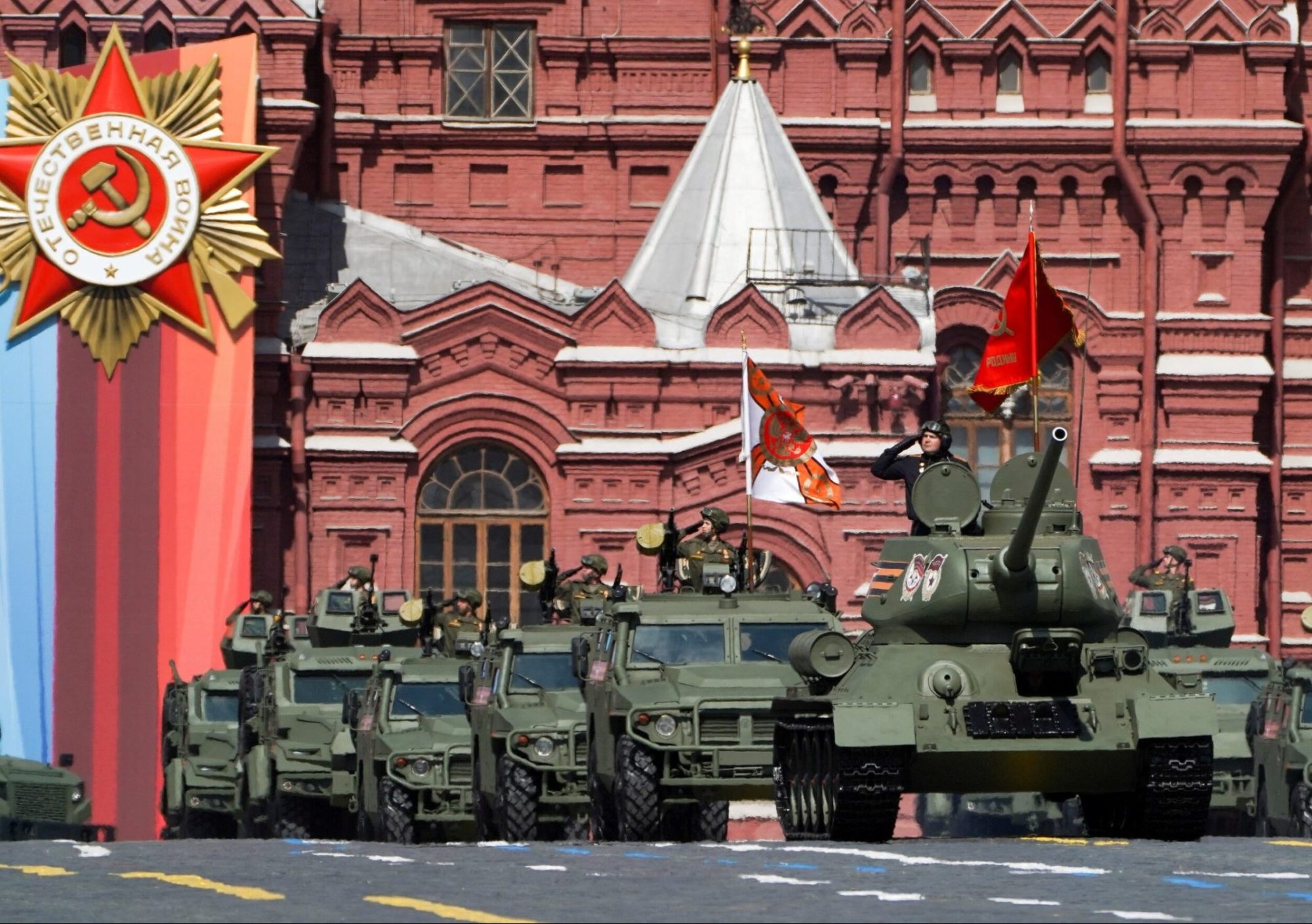 Putin's embarrassing one-tank parade hints at catastrophic losses