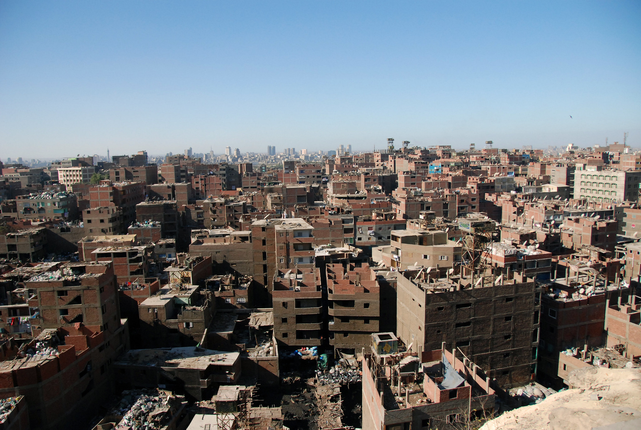 Construction in downtown Cairo