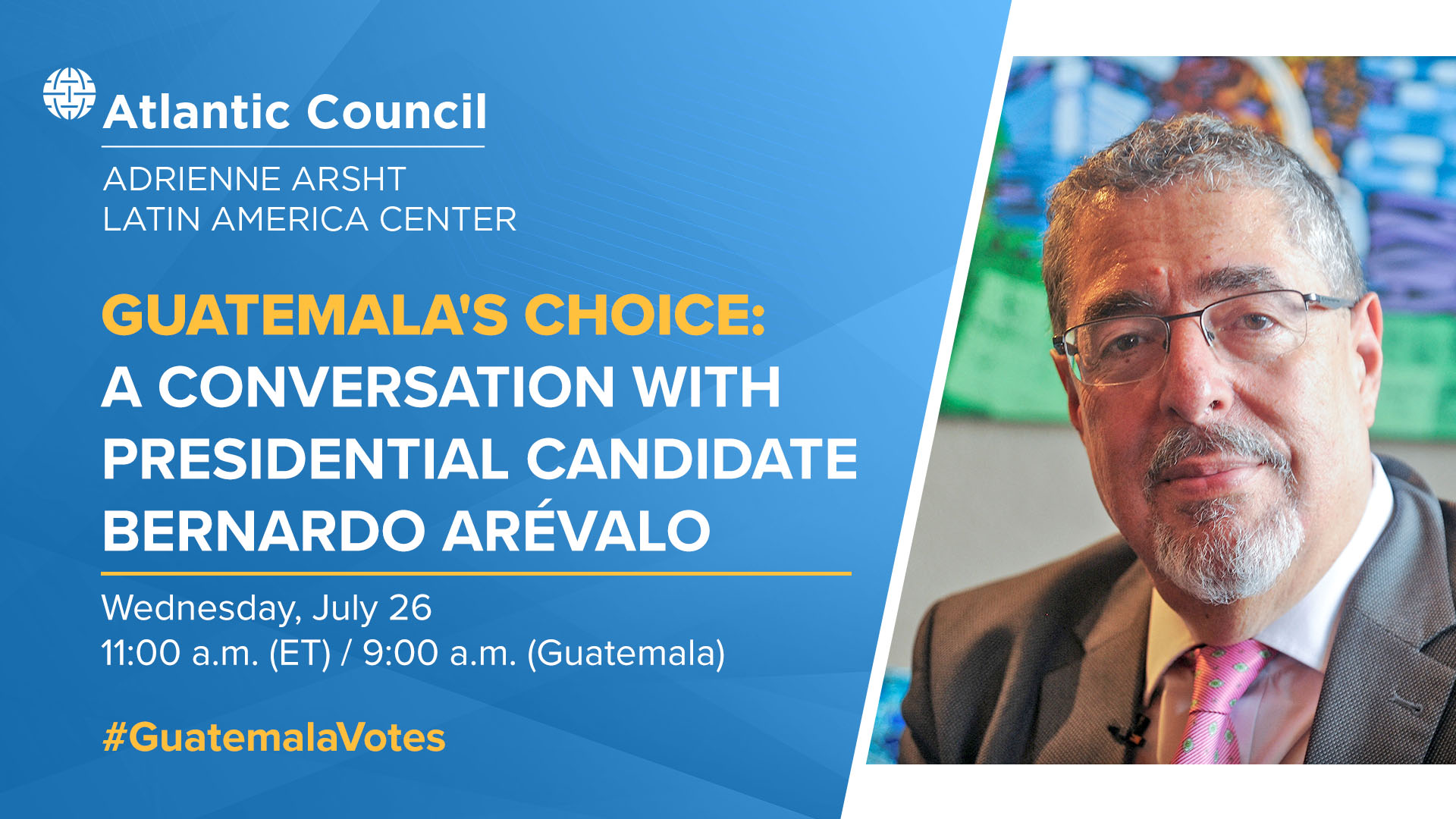 La elección de Guatemala: una conversación con el candidato presidencial Bernardo Arévalo