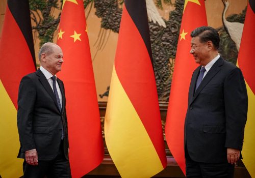 German Chancellor Olaf Scholz meets Chinese President Xi Jinping in Beijing, China November 4, 2022.