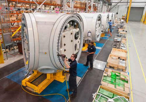 Nordex USA wind-turbine nacelle manufacturing plant, Jonesboro, Arkansas