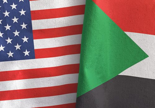 USA and Sudan flags