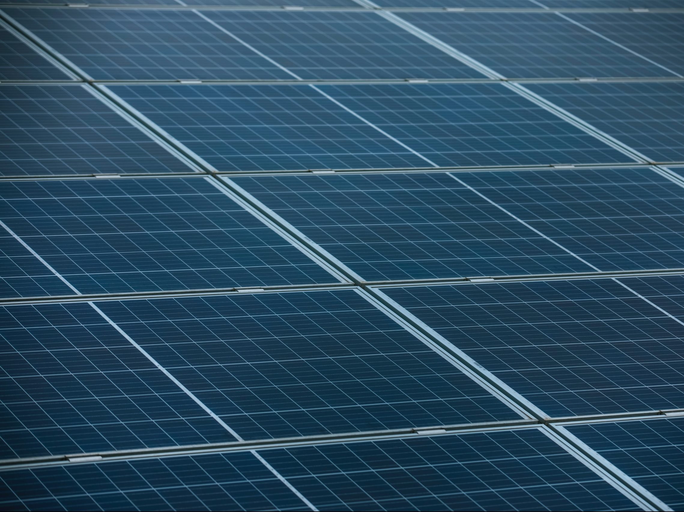 Solar panels are pictured.