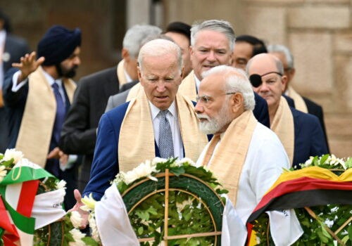 World Leaders at the G20 Summit in India pay homage to Gandhi, led by Prime Minister of India, Narendra Modi.