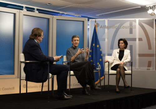 If the US and EU don’t set AI standards, China will first, say Gina Raimondo and Margrethe Vestager