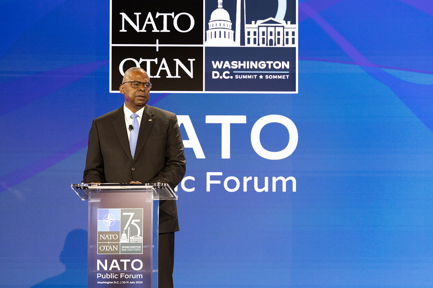 Any attempt to undermine NATO undermines US security, says Lloyd Austin