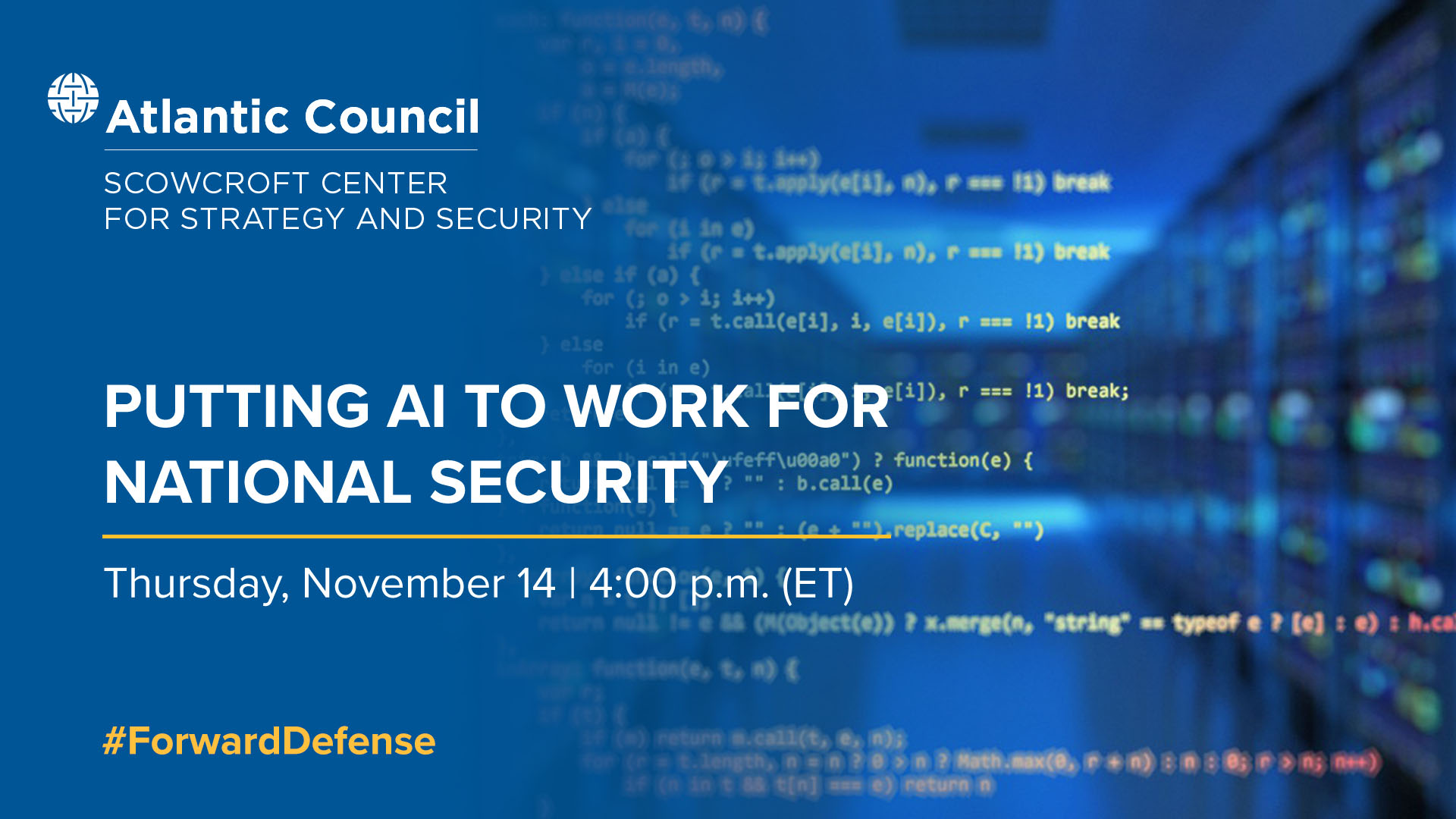 Putting AI to work for national security - Atlantic Council