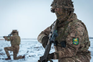 British Army soldiers during Steadfast Dart 25, the Allied Reaction Force’s first large-scale exercise, in Romania on February 17, 2025. North Atlantic Treaty Organization (NATO)/Flickr, https://www.flickr.com/photos/nato/54354207050/in/album-72177720324100561.