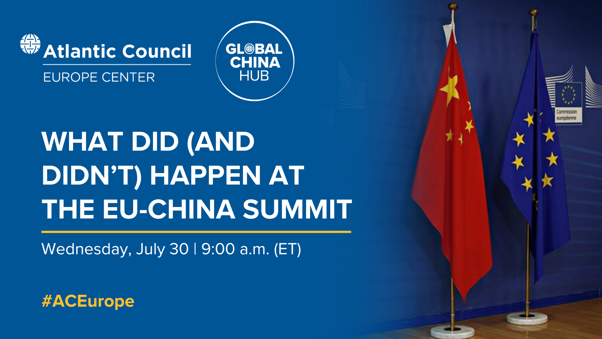 What did (and didn't) happen at the EU-China Summit - Atlantic Council