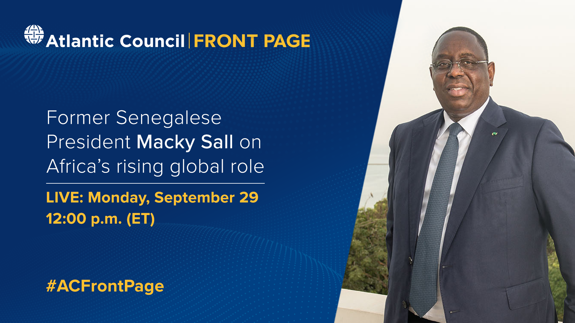 Former Senegalese President Macky Sall on Africa’s rising global role ...