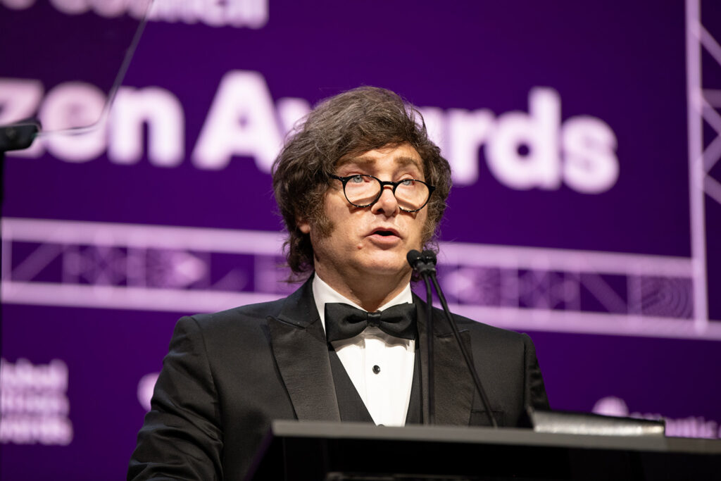 Presidente Javier Milei sobre su visión para el futuro de Argentina en los Atlantic Council Global Citizen Awards 2025