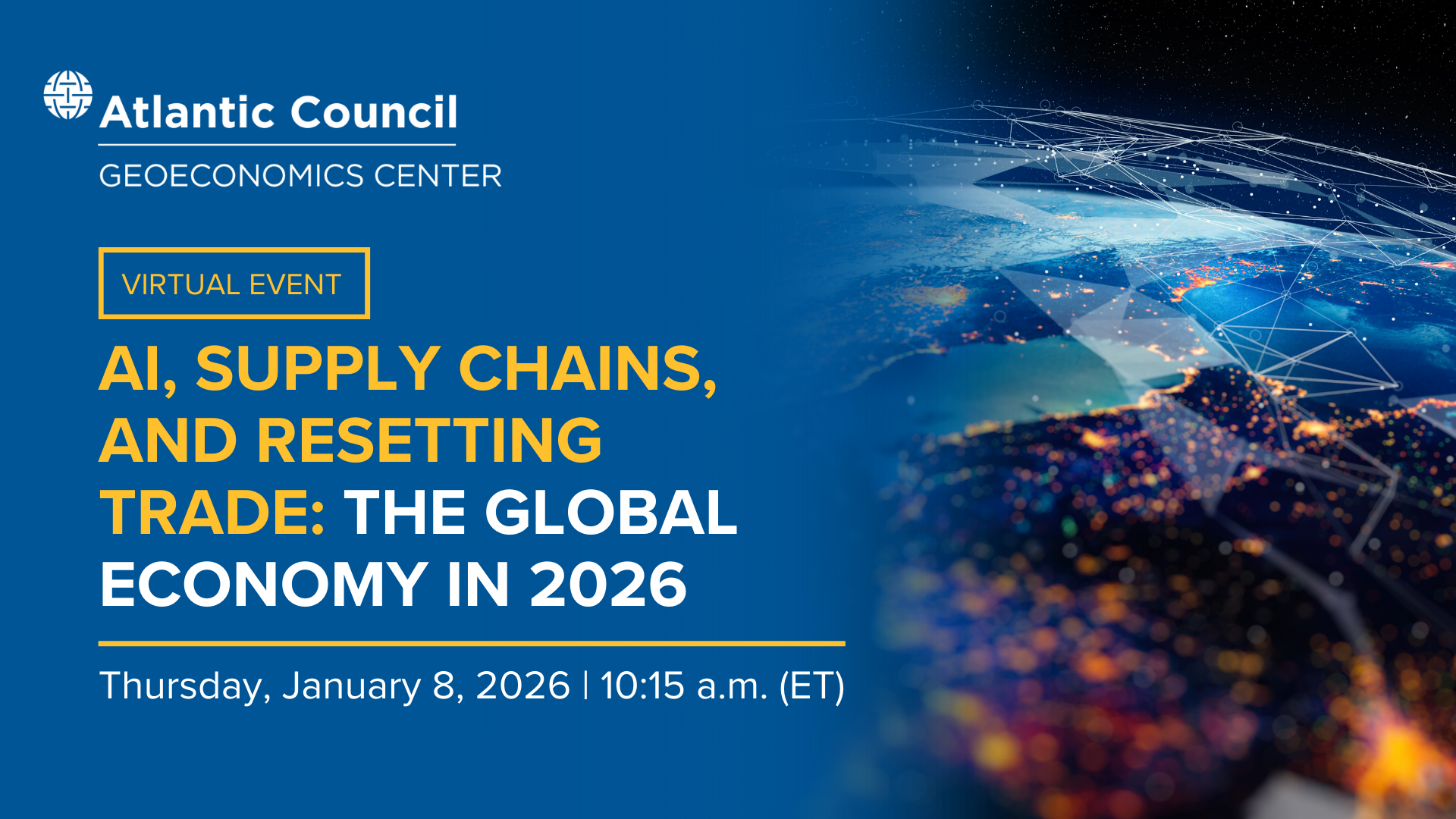 AI, supply chains, and trade resets: The global economy in 2026 ...