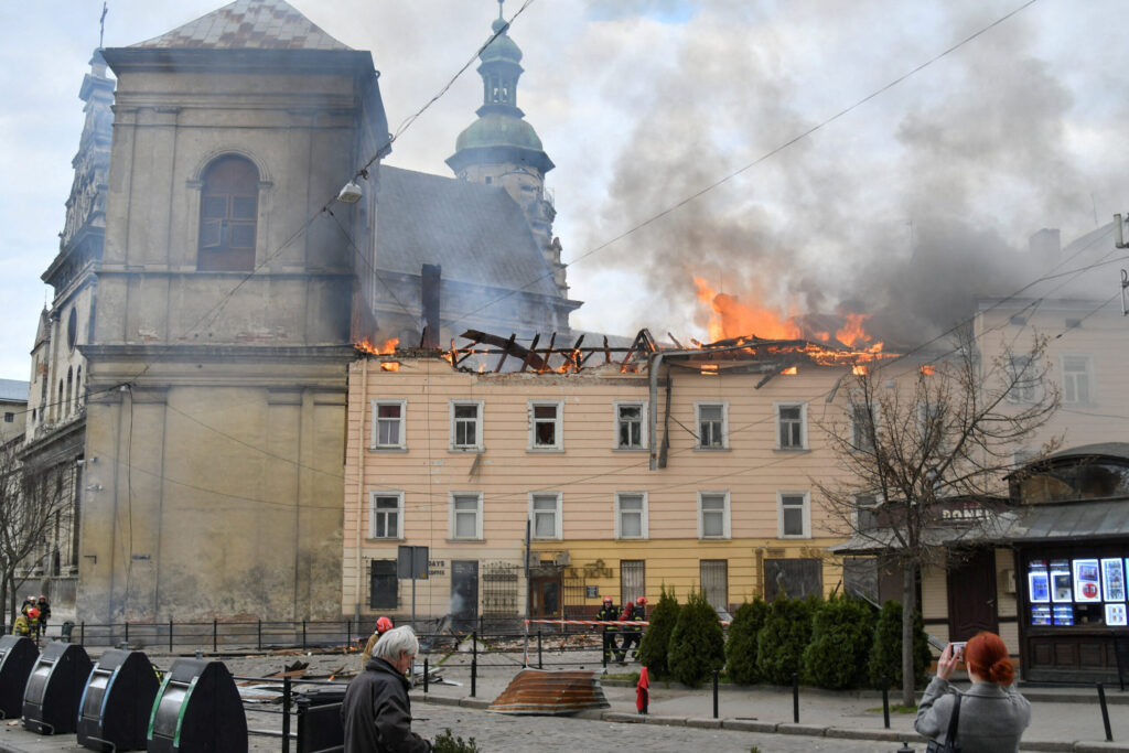Russia bombs UNESCO site as Putin escalates attacks on Ukrainian civilians
