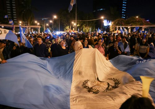 Supporters of Guatemalan anti-graft presidential candidate Bernardo Arevalo, celebrate following his victory in the presidential run-off election, in Guatemala City, Guatemala August 20, 2023. (Source: Reuters/Pilar Olivares)
