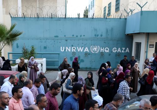 UNRWA headquarters in Gaza City, September 19, 2018. (Source: REUTERS/Ibraheem Abu Mustafa)